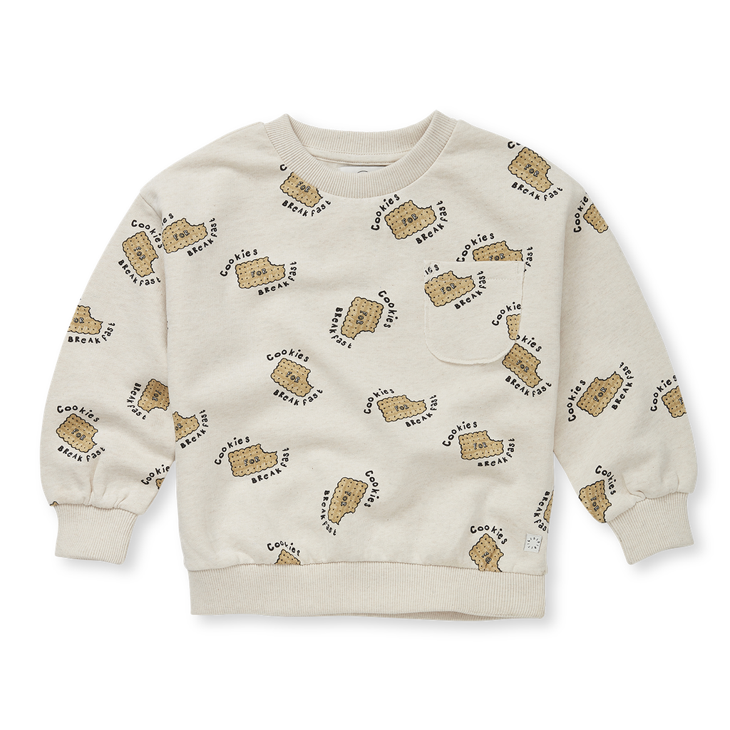 Sweatshirt pocket cookies print 