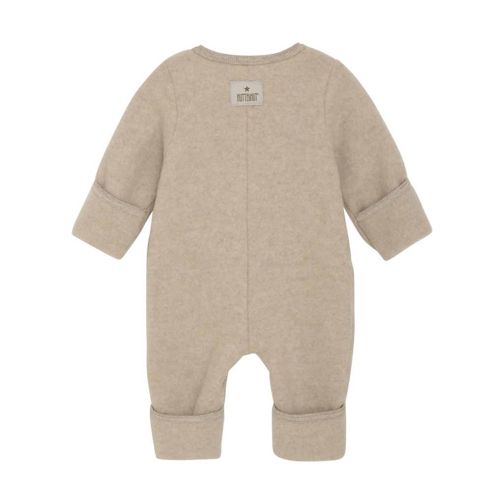 Pram Suit Ears Wool Fleece (S)