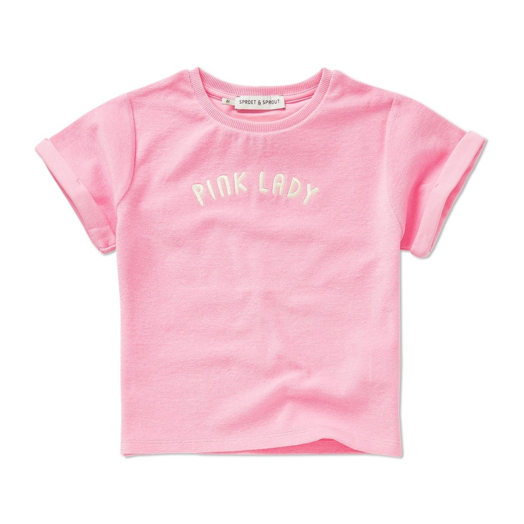 Terry T-shirt pink lady 