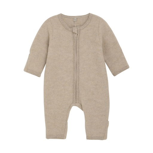 Pram Suit Ears Wool Fleece (S)