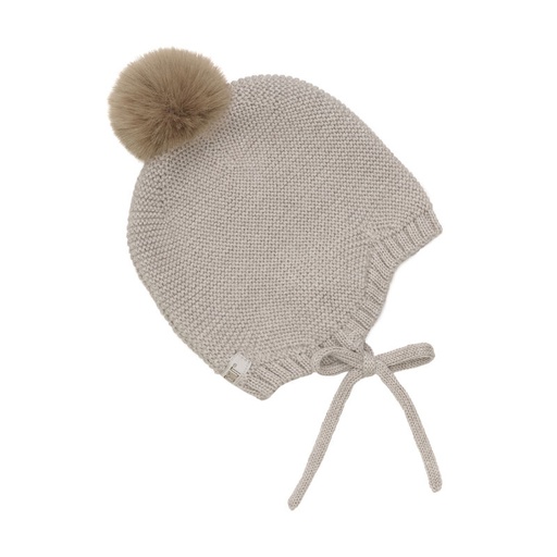 Bonnet Wool Knit w. Pompom