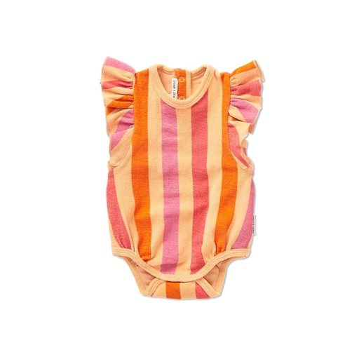 Ruffle romper stripes 